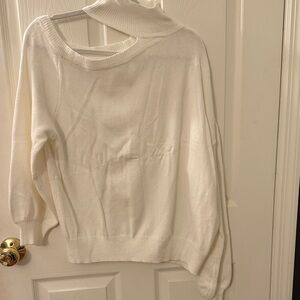 Lizard Thicket Off-White Turtleneck Sweater